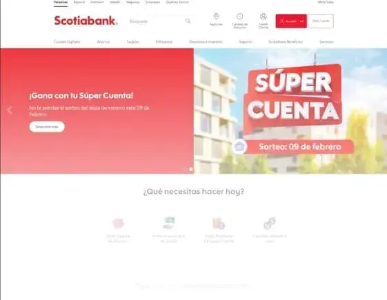 Scotia online interface